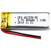 Resim Sertec 15x39mm Lipo Pil 39x15mm Lipo Pil 601539 Lipo Pil 6mm Kalınlık 1.5x3.9cm Polimer Pil 1,5x3,9cm 300ma 