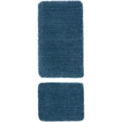 Resim Segura Peluş Turkuaz Kaydırmaz Taban 2li Banyo Paspası 60 x 100 - 50 x 60 