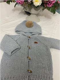 Resim El Örgüsü Crop Bebek&çocuk Hırka 