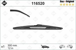 Resim SILECEK SUPURGESI ARKA 300mm MERCEDES W245 S204 W166 OPEL CORSA FIAT PUNTO RENAULT CLIO 