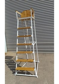 Resim Adelinspor Mia Voleybol Hakem Koltuğu Ahşap Koltuk Ve Basamak 