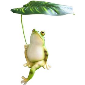 Resim Moveevo Resin Akvaryum Dekorasyonu, Işıklı Akşam/manzaralı Sabah/gece Işıklı, Sese Duyarlı Kurbağa, Bitki Desenli, Suya Dayanıklı, Stres Azaltıcı, Dıy Açı Ayarlı 