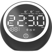 Resim Xinghe Shop Gece Lambası Çift Çalar Saat Bluetooth Küçük Ses Çok Fonksiyonlu USB Radyo LED (Yurt Dışından) 
