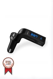 Resim Torima Carg7 Bluetooth Araç Fm Transmitter Usb Girişli Siyah Android Ios Cihazlar Uyumlu 