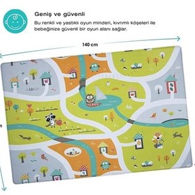 Resim Bblüv Mülti Oyun Halısı Şehir 140 x 100 x 1 CM 
