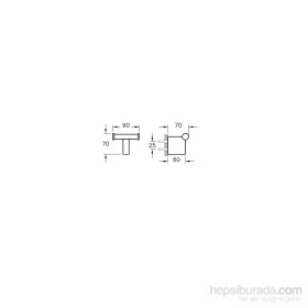 Resim VitrA Diagon A44430 İkili Askı Krom 