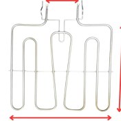 Resim İnox Rezistans Bosch Fırın Alt Rezistansı 230 Volt 1100 Watt Adet 