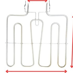 Resim İnox Rezistans Bosch Fırın Alt Rezistansı 230 Volt 1100 Watt Adet 