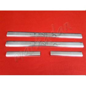 Resim Markadan Fiat Linea Krom Kapı Eşiği 2006-2018 4 Parça Paslanmaz Ç N11.5205 