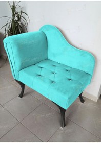 Resim aldagelsin Yeni Model Tekli Köşe Koltuğu Josefin Bench Siyah Ayak 