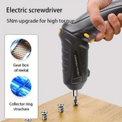 Resim Elektrikli Tornavida Seti, Hızlı Bir Şekilde Vida Sıkın veya Açın, Zaman Tasarrufu Sağlayın, Farklı İş Gereksinimleri için Çoklu Fonksiyonlar ve Özellikler ile, Endüstriyel Üretimde Uygun Vida Sıkma Konsistansını Garantleyin ve Ürün Güvenilirliğini Artırın 