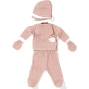 Resim Wellgro Angel Wings Hastane Çıkışı Müslin 5'li Yeni Doğan Seti-Pembe 