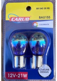 Resim Carub Diadem sinyal Ampülü Güçlü Işık Py21W Tek Duy 12V 2 adet 