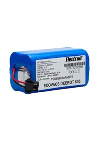 Resim Ecovacs Deebot 605 Batarya 3200mah Pil Robot Süpürge Batarya 