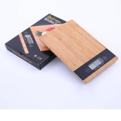 Resim Mashotrend Dijital Hassas 5 Kg Mutfak Terazisi Tartısı Lcd Ekranlı Bambu 