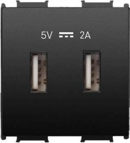Resim Viko Panasonic Thea Modüler Siyah Usb Şarj Prizi Alt+kapak 2m 5v-2a - Wvtt22314bl-tr 