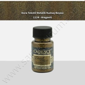 Resim Cadence Dora Textile Metalik Kumaş Boyası 50 Ml. 1124 Aragonit 