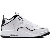 Resim Nike Air Jordan Courtside 23 Mens Leather Sneaker Hakiki Deri Erkek Günlük Spor Ayakkabı Beyaz Siyah 