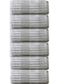 Resim Özdilek Striscai 50x90 Cm El-yüz Havlusu 6'lı Kahverengi Çok Renkli 