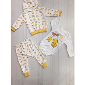 Resim Minibird 3-6-9 Aylık Ördekli 3 Parça Badili Takım Ducks 