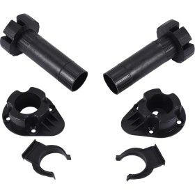 Resim Seeppitous 2x Plastik Ayarlanabilir Yükseklik Mutfak Dolap Kaveri Ayak Bacak Çifti Siyah (Yurt Dışından) 