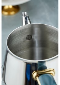 Resim Everest 18/10 Paslanmaz Çelik Jumno Boy Çaydanlık 2 L Demlik 3,25 L Alt Hazne Yeşil 