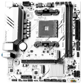 Resim Jginyue Jgınyue B350M-PLUS Amd B350 Chıpset Ddr4 4000 Mhz(Oc) Matx Am4 Gamıng Anakart 