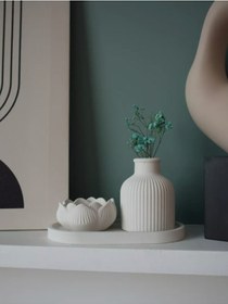 Resim Lotus Beton Dekor Seti Estetik Ve Zarafetin Buluşması 