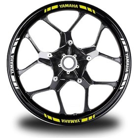 Resim Yamaha Yazılı Kısa Dış Şerit 16'Lı Çift Renk Jant Sticker Modeli 