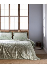 Resim Madame Coco Jules King Size %100 Pamuk Fırfırlı Nevresim Takımı - Saga 8684427122679 Çok Renkli 