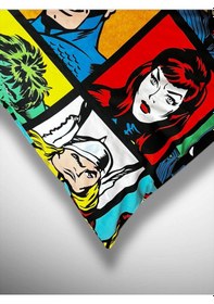 Resim Taç Marvel Baskılı % 100 Pamuk Kumaş 1 Adet Yastık Kılıfı 50x70 C 