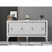Resim 150 CM NOVA KONSOL BEYAZ-GÜMÜŞ 