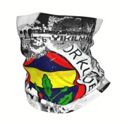 Resim Fenerbahçe Motosiklet Kulübü Bandana Boyun Gaiter - Unisex Tüm Mevsim Yüz Şal, Renkli Çizgiler ve Logo ile, Siyah ve Beyaz Tasarım, Yürüyüş, Spor ve Günlük Giyim için, Spor Aksesuarı | Şık Boyun Gaiter | Dayanıklı Boyun Giyim, Motosiklet Giyim 