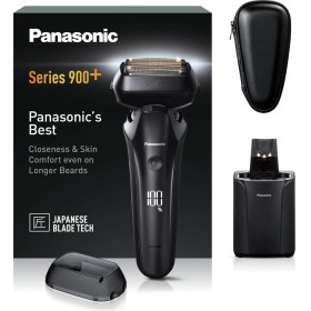 Resim Panasonic ES-LS9A Erkekler Için Islak ve Kuru 6 Bıçaklı Elektrikli Tıraş Makinesi - Temizleme ve Şarj Standı ile Hassas Temiz Tıraş 