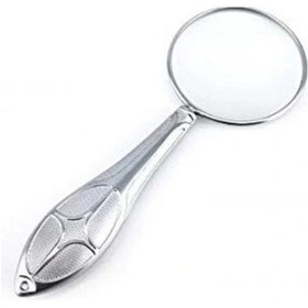 Resim Gümüş Renkli 5x - 45 Mm Zarif Işlemeli Özel Tasarlanmış Büyüteç Mg18155-8 