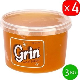 Resim Parlatıcı Jel Arap Sabunu, 4 adet 3 KG Ayçiçek Yağlı Macun Formunda Sabun (Toplam 12 KG) 