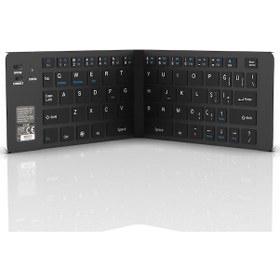 Resim Inca IBK-579BT Katlanabilir Şarjlı Bluetooth Klavye 
