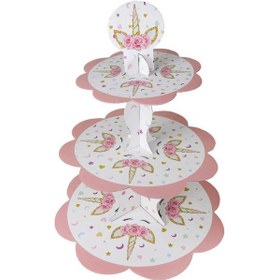 Resim KAP KEK STANDI UNICORN ÇİÇEKLİ 1 ADET 