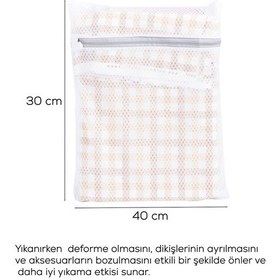 Resim 3130 Çamaşır Yıkama Filesi Fermuarlı Bölmeli Ayakkabı Yıkama Filesi Deforme Önleyici Torba File Cn Diğer 