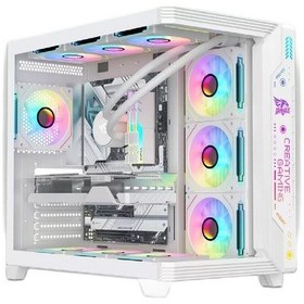Resim gameagle Storm 7 Argb Fanlı Oyuncu Pc Kasası 850W 80+ Plus Bronz Power'lı Sıvı Soğutmalı (Beyaz) 