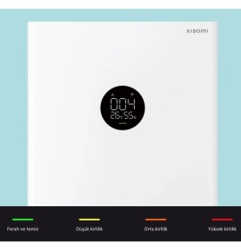 Resim Xiaomi Akıllı Hava Temizleyici 48M2 Etkili Alan Virüs Polan Hapseder Wi-Fi ve Sesli Kontrol-Tartı Hediyeli 