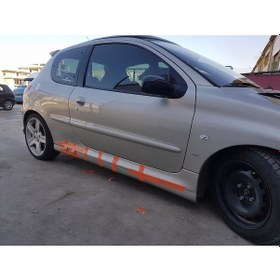 Resim Peugeot 206 Rc Marşpiyel - Plastik Parlak Siyah 
