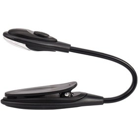 Resim Xurunkeji Mini Esnek Klipsli Parlak Kitap Işığı Led Seyahat Kitap Okuma Lambası Beyaz Işık Kitap Tutucu Küçük Masa Lambası Işık Küçük Hediyeler Siyah Siyah 