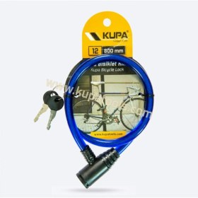 Resim Bisiklet Kilidi Vinil Kaplı Esnek Çelik 12 mm 80 cm 