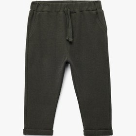 Resim Erkek Bebek Pamuklu Dokulu Beli Bağlamalı Basic Eşofman Altı 