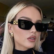 Resim 1/2 Adet Kadınlar İçin Şık ve Zarif Dikdörtgen Moda Gözlük - Tatil, Parti ve Hediye Seçeneği 