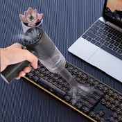 Resim Mini Kompakt Bilgisayar Elektrikli Süpürgesi, USB Şarjlı El Tipi Yüksek Güçlü ve Uzun Kullanım Ömrü ile Profesyonel Klavye Masa Ekranı Toz Alma - Birden Fazla Aksesuar Mevcut 