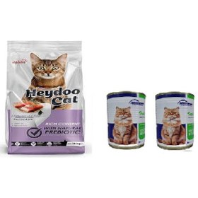 Resim Ambiance Somon Kedi Maması 2 KG Kuzu Etli Yaş Mama 415 G X 2 Adet 