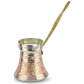 Resim Bosna Büyük Bakır Sütlük Cezve 