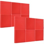 Resim Geeksen 12 Adet Profesyonel Ses Yalıtım Köpüğü - Akustik Panel 30x30x2,5cm 